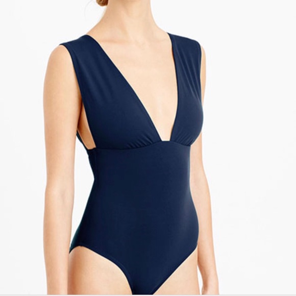 J Crew Plunge V Neck One Piece Swimsuit Review Fleece Swimsuit Knit